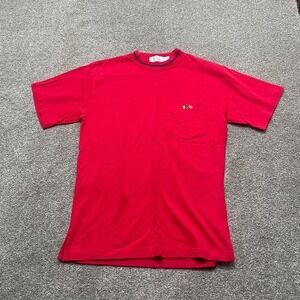 VINTAGE‎ Kenny Rogers Shirt Small Red Country Music Pocket Tee Crew 90s Mens